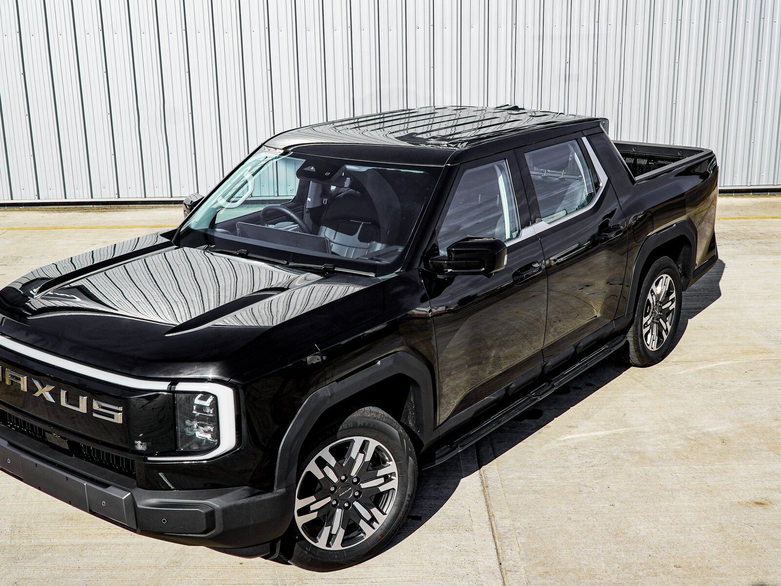 eTerron 9 truck rear view with open tailgate